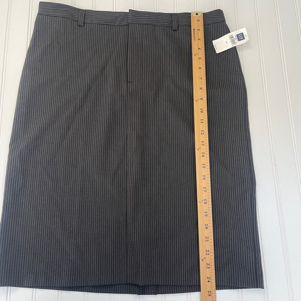 NWT Gap Y2K Vintage Academia Office Wool Blend Pencil Skirt Stripes Womens XL 14 - Picture 5 of 10